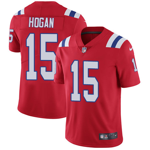 Nike Patriots #15 Chris Hogan Red Alternate Youth Stitched NFL Vapor Untouchable Limited Jersey